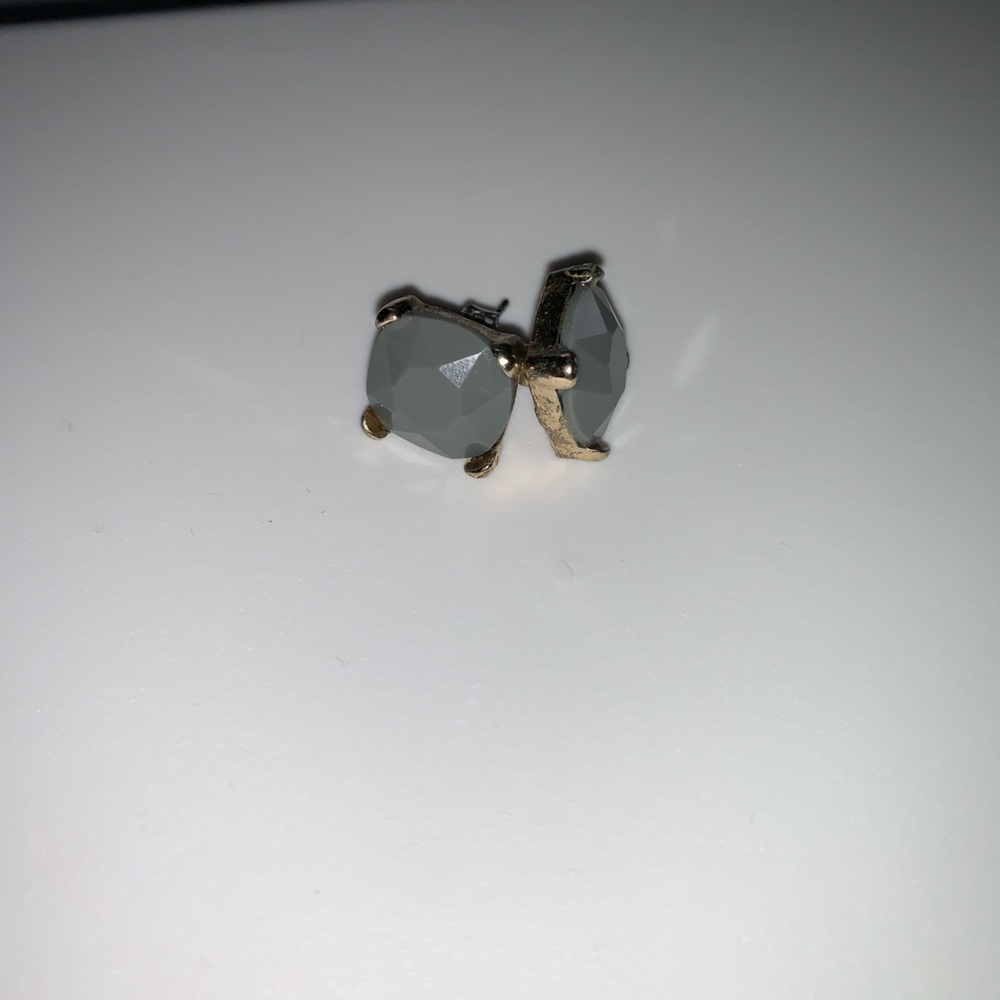 Gray stud earrings